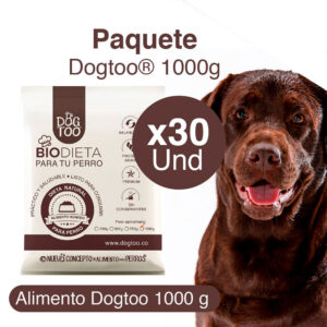 Paquete Biodieta Dogtoo 1000 g. x 30 unidades